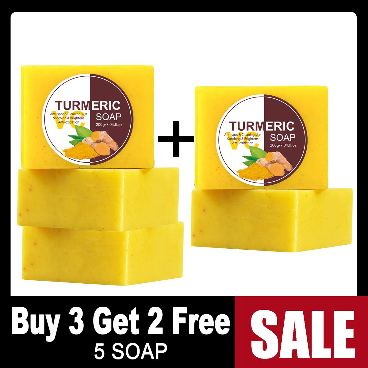 Ailke Turmeric Whitening Skin Care Set by Hot Trend Vault featuring bottles and jars of unisex skincare products for a radiant glow.