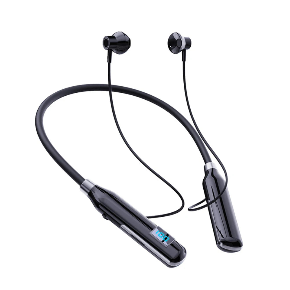 BT-100 Bluetooth-compatible Magnetic Neckband Headphone IPX3 Waterproof Sport Headset TWS Wireless Earphone Noise Cancelling