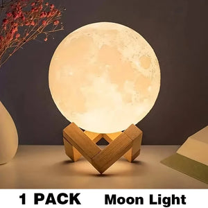 Hot Trend Vault Sunset Lamp with 16 color RGB mood lighting illuminating a living room or bedroom setting.