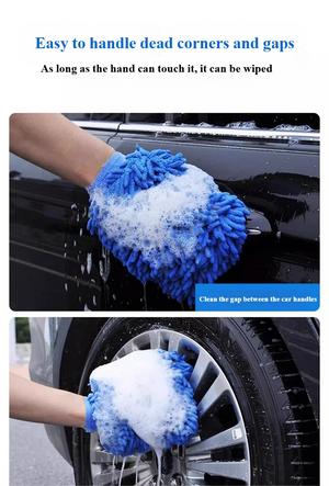 Microfiber Car Washer Sponge Cleaning Car Care Detailing Brushes Washing Towel Auto Gloves Styling Accessories