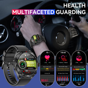 LaNikar New Smart Watches for Men with Earbuds Inside with 100+ Sport Modes and Sport Records Waterproof with iPhone and Android