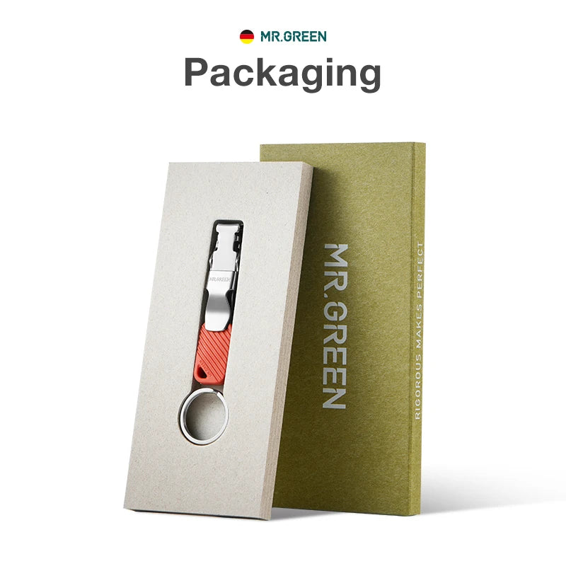 MR.GREEN Compact Nail Clippers Foldable Nail Cutters Manicure Tools Portable Fingernail Clipper With Key Chain Nail Scissors