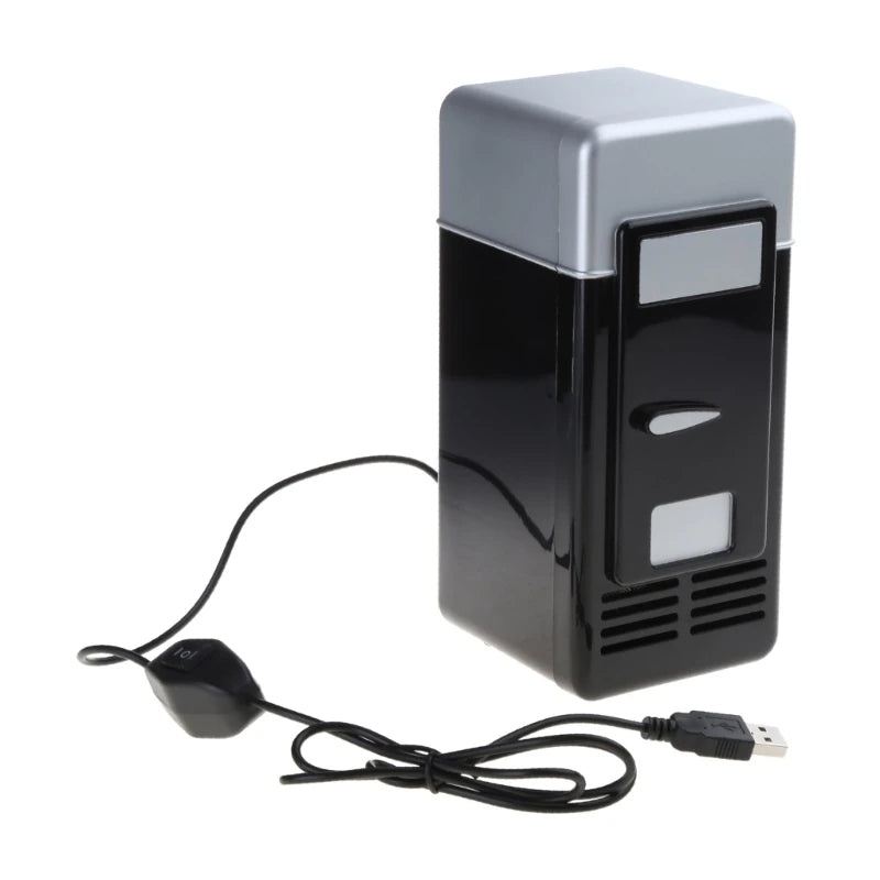 Hot Trend Vault MEXI portable mini car refrigerator with USB dual-use for travel, showing compact design and control panel.