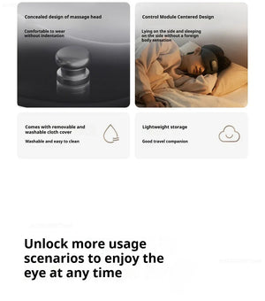 Hot Trend Vault MIJIA Smart Massage Eye Mask for home use, blackout design with vibration features for relaxing sleep.
