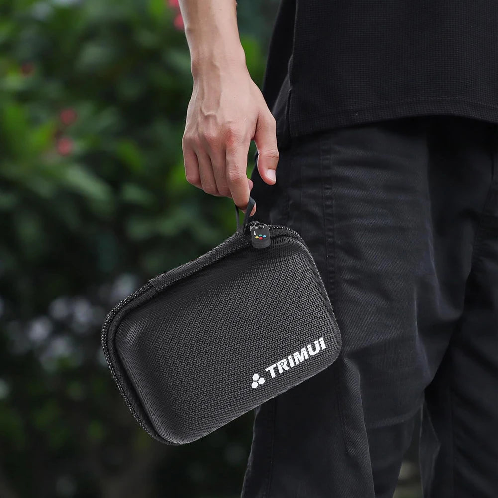 Hot Trend Vault JOCESTYLE Trimui Brick hard carrying case with shockproof design and tempered glass screen protector for handheld gamers.