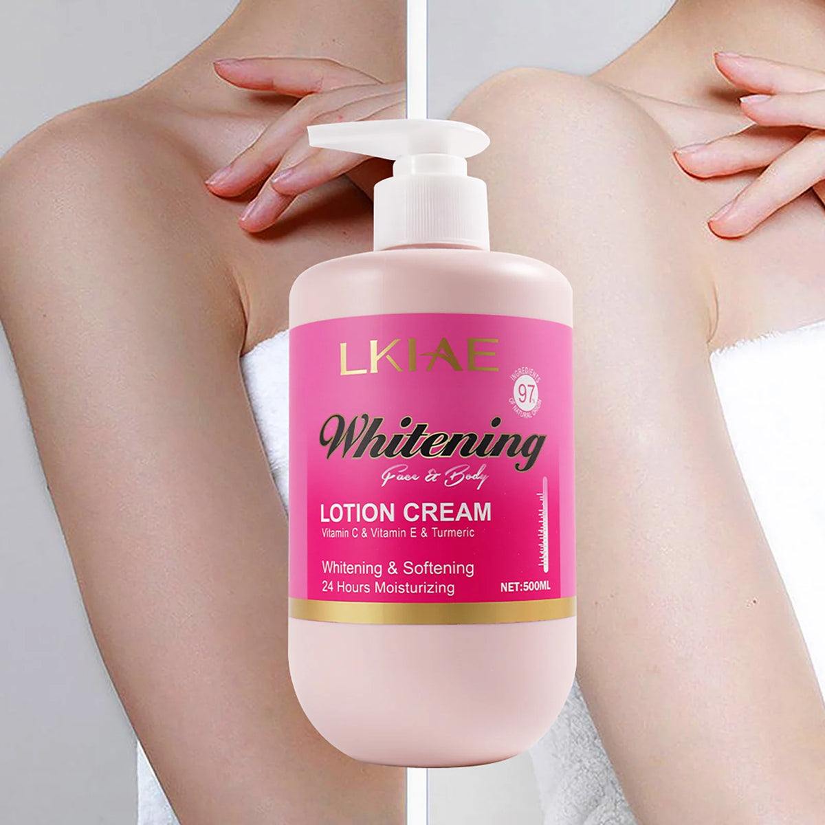 Hot Trend Vault AILKE Vitamin C Whitening Lotion for all skin types, brightening and nourishing skin with a smooth, even tone.