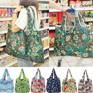 Hot Trend Vault eTyaCN reusable shopping bag for women, large foldable eco tote with case, lightweight and durable.
