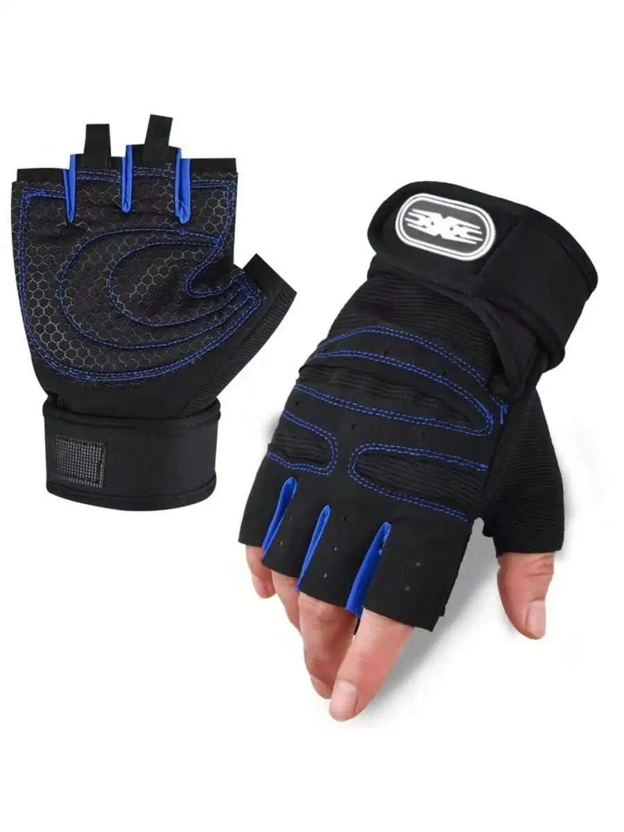 Gym Gloves for Fitness Weight Lifting Wristband Gloves Body Building Training Sports Exercise Cycling Glove