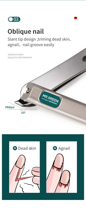 MR.GREEN Manicure Set Pedicure Sets Nail Clipper Stainless Steel Professional Nail Cutter Tools with Travel Case Kit