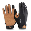 Guantes de ciclismo con dedos completos West Biking para hombres y mujeres, deportes, senderismo, camping