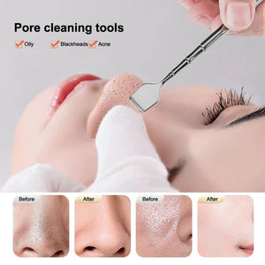 Facial Blackhead Removal Tool Face Scraper For Deep Cleansing Face Spatula Nose Whitehead Remover Skin Care Beauty Tools