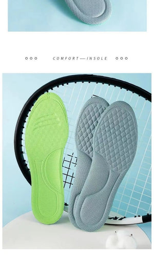 Sports Deodorant Insoles for Shoes Soft Comfortable Running Breathable Shock Absorption Insole for Feet Men Women Shoe Sole Pads