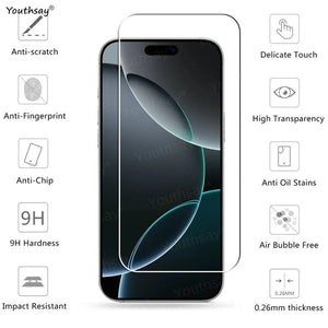 Full Clear Tempered Glass For iPhone 17 Pro Max Screen Protector iphone 17 16 Pro Max Screen Glass Phone Film iphone 17 Pro Max