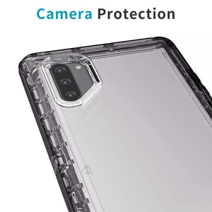 For Samsung Galaxy Note10/Plus Transparent Case Shockproof Cover And 2pcs Tempered Glass Screen Protector Case Friendly Clear