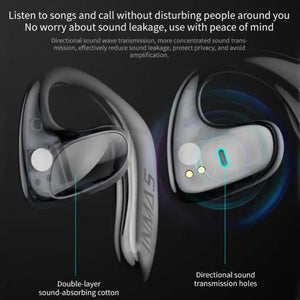 For Xiaomi 5.1 Air Conduction Bluetooth Headphones Noise Reduction Sports Waterproof Wireless Earphones Ear Hooks Headsets INMAS