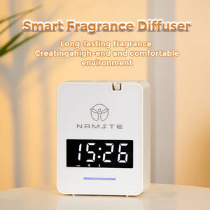 Namste LuxPerfume aroma diffuser by Hot Trend Vault, 300ml capacity with Bluetooth fan, air freshener for home HVAC spaces.