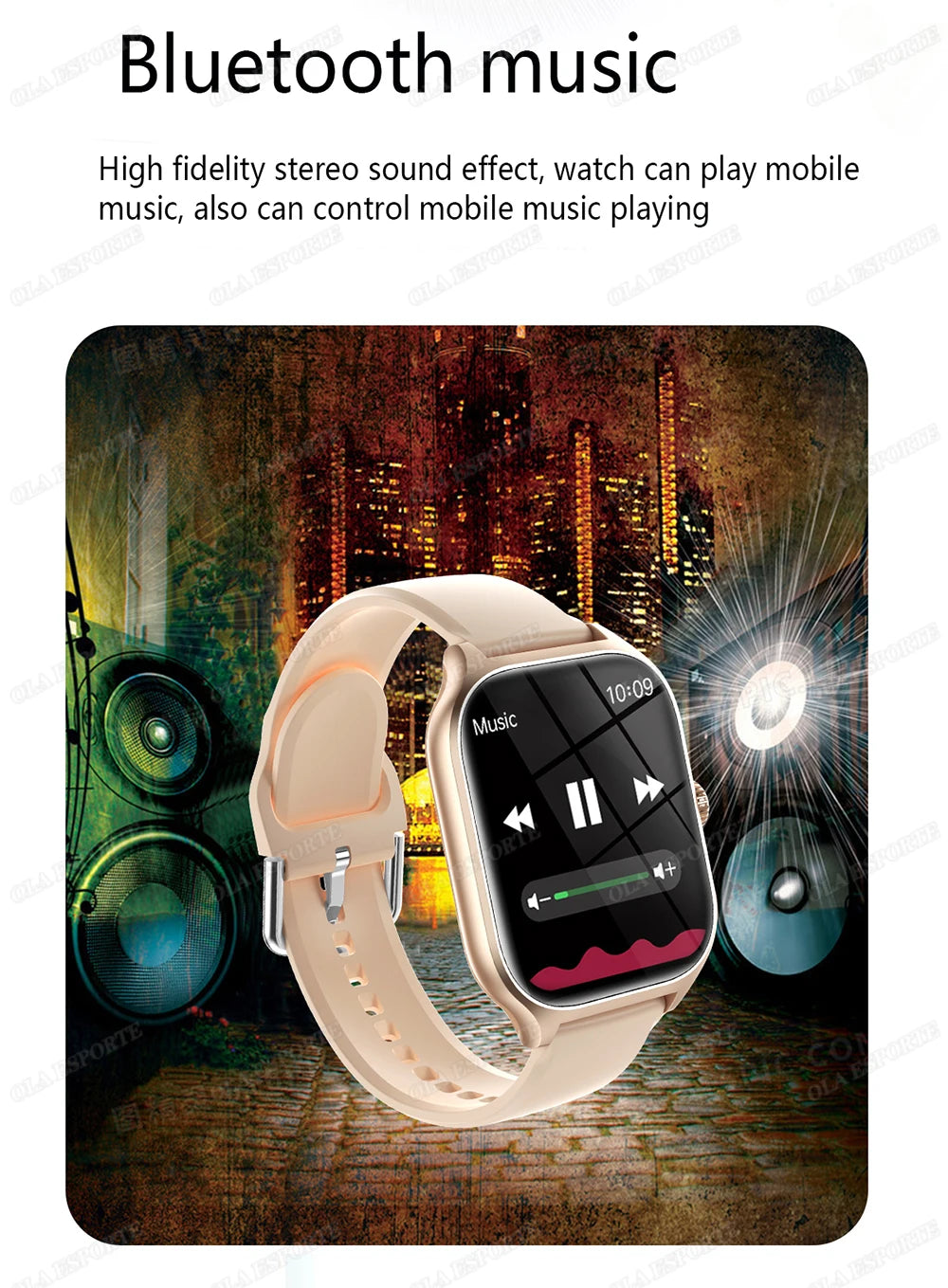 Hot Trend Vault smartwatch with 1.83-inch HD display, Bluetooth call alerts, music, and sports mode for Android and iOS devices.