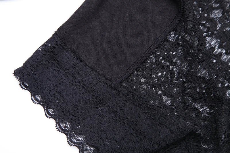 High-waisted Miss Moly shapewear body shaper shorts with lace, firm control for women, designed for shaping and support.