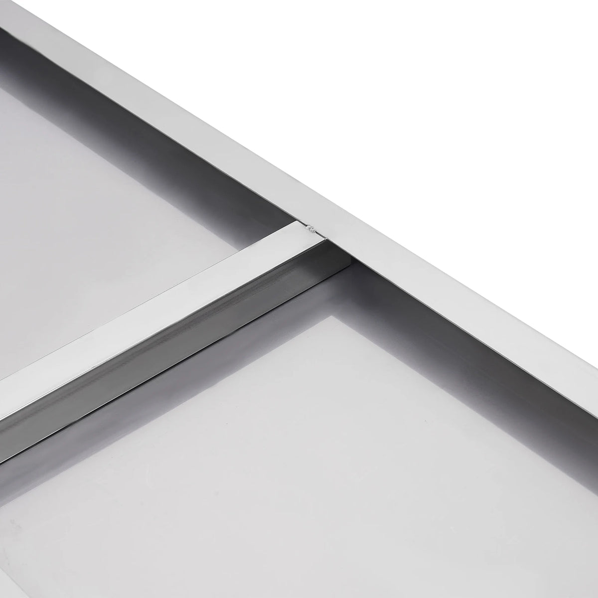 304 Stainless Steel Wall-Mounted Folding Table, Concession Shelf - Max Load 110lbs, Modern Rectangle Foldable Shelf for Kitchen