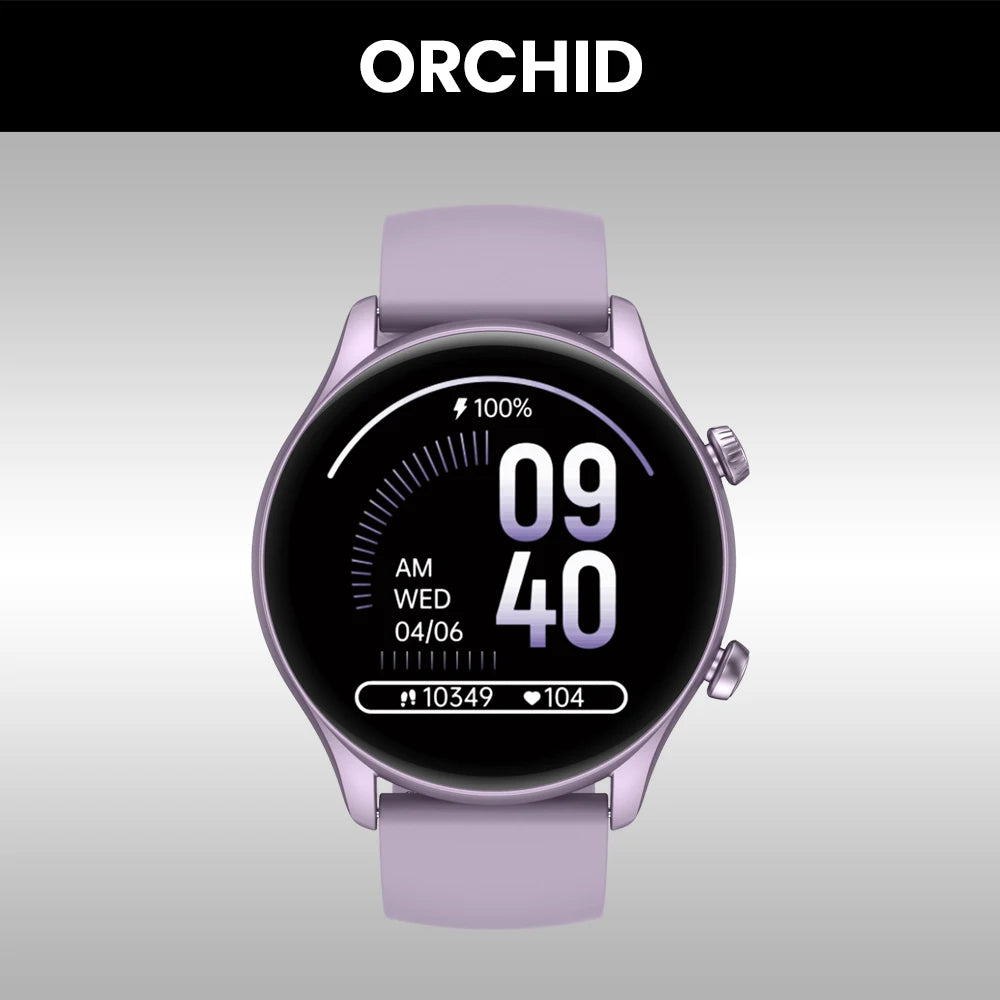 Zeblaze Btalk 3 Plus Smart Watch with voice calling and fitness tracking, featuring a sleek black design and colorful display.
