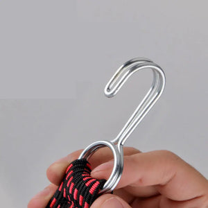 Motorcycle Elastics Rubber Luggage Rope Cord Hooks Bikes Rope Tie Auto Luggage Roof Rack Strap Fixed Band Hook Car Accessories