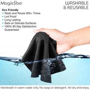 MagiicFiber Microfiber Cleaning Cloth, High-density Stripe-free Wipes, Soft and Efficient Premium Screen Cleaning Cloth
