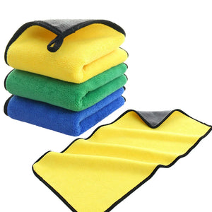 Microfiber Cleaning Towel Extra Soft Super Absorbent Car Cleaning Cloth Professional Detailing Car Drying Towel Wash Accessories