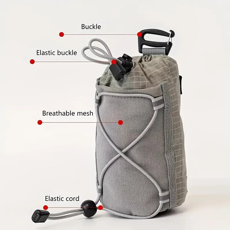 Running Backpack Strap Hanging Bag Outdoor Sports Phone Pouch Accessory Storage for Climbing Hiking Cycling