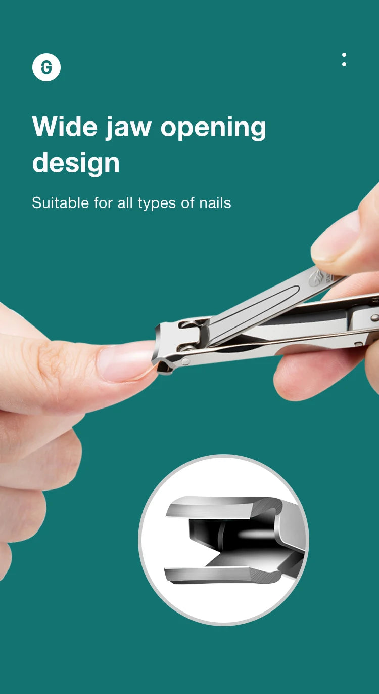 MR.GREEN Ultra-Thin Nail Clippers Collapsible Portable Travel Fingernail Nail Scissors Cutter Stainless Steel Manicure Tools