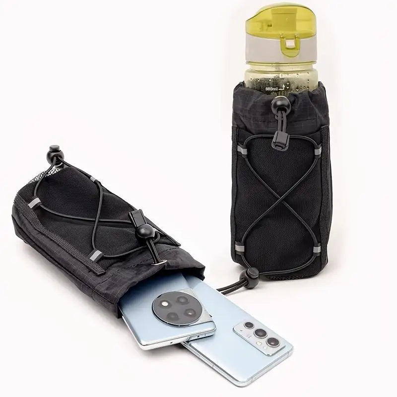 Running Backpack Strap Hanging Bag Outdoor Sports Phone Pouch Accessory Storage for Climbing Hiking Cycling