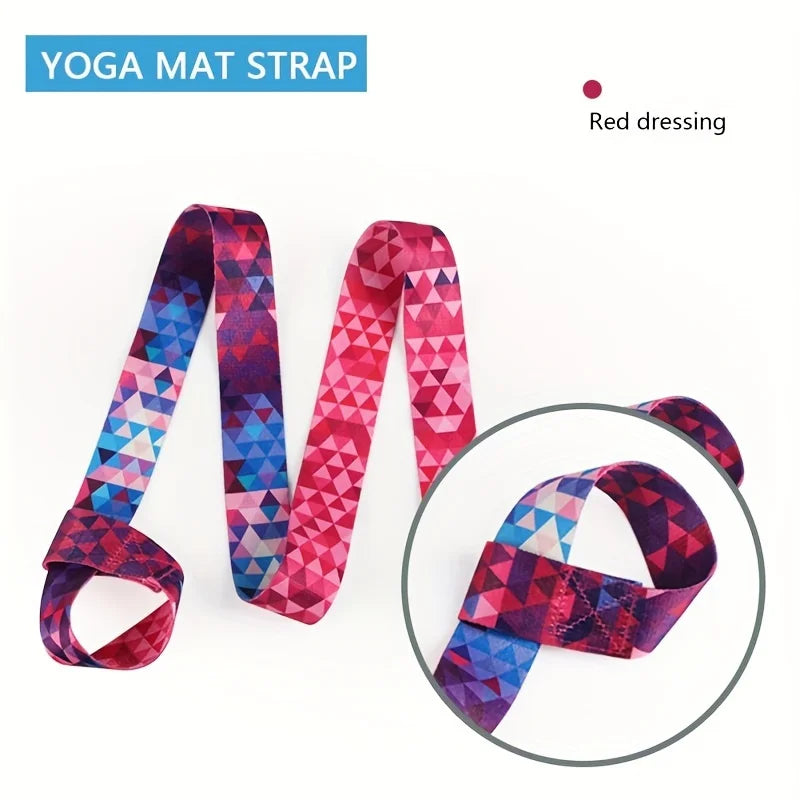 Hot Trend Vault adjustable yoga mat strap bag with handle, black fabric and secure strap for easy carrying of yoga mats.