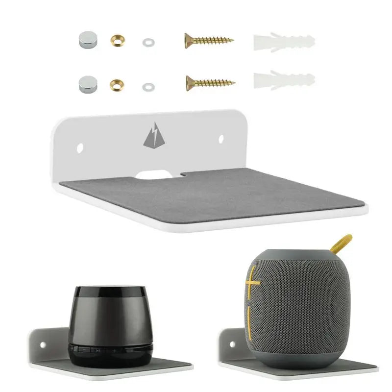 Wall Shelf Speaker Stand, Acrylic Wall Mount Display Shelf For Blue-tooth Speaker, Charging Rack Webcam, Cell Phones, Toy