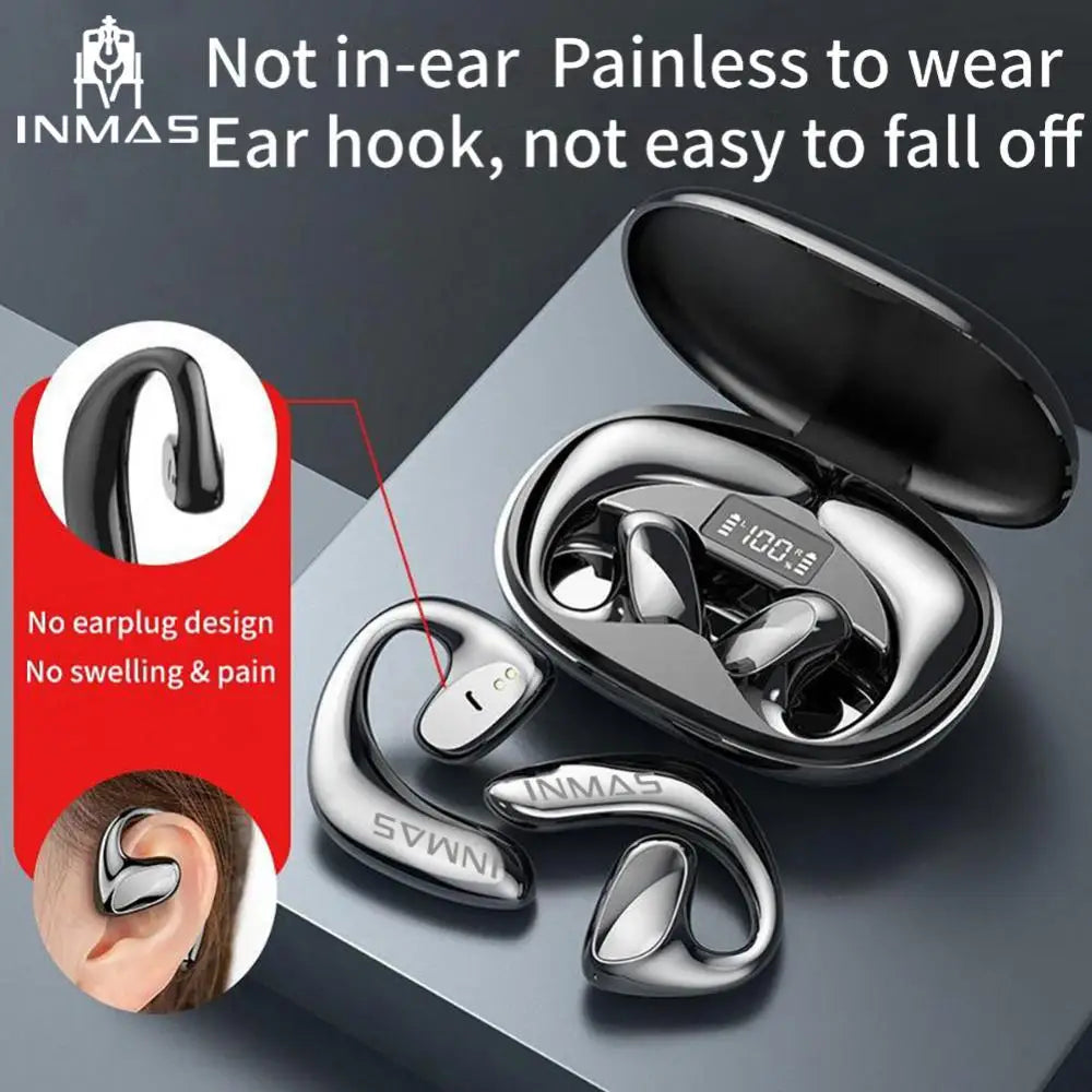 For Xiaomi 5.1 Air Conduction Bluetooth Headphones Noise Reduction Sports Waterproof Wireless Earphones Ear Hooks Headsets INMAS