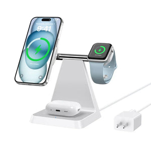 Hot Trend Vault Iseyyox magnetic wireless charger station with iPhone 3-in-1 fast charging and safe wireless power transfer.