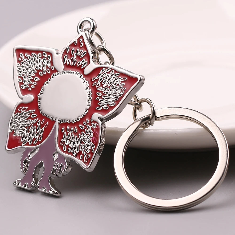 USA Sci-fi Thriller TV Series Demodog Keychain Metal Pendent Car Key Chain Keyring Jewelry Accessories Gifts For Men Women