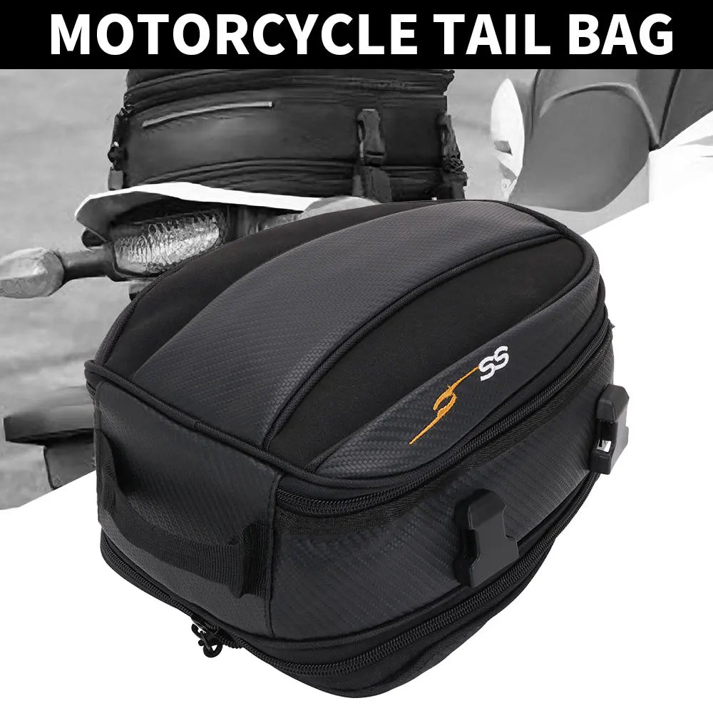 Motorcycles Accessories Tail Bag Rear Seat Bag Back Bags Waterproof Universal Tail Luggage Running Climbing Riding Sport Pack
