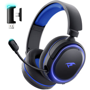 Picun G2 Wireless Gaming Headset Bluetooth 5.3 2.4G Headphones 7.1 Surround 5ms Low Latency ENC Mic for PC PS4 PS5 Phone Switch