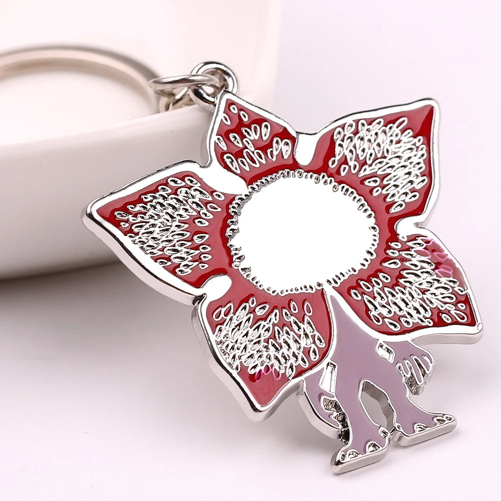 USA Sci-fi Thriller TV Series Demodog Keychain Metal Pendent Car Key Chain Keyring Jewelry Accessories Gifts For Men Women