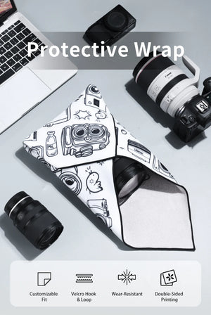 Ulanzi Double-sided Printing Protective Wrap Camera Smartphone Cleaning Cloth for Camera Smartphone Tablet Fill Light