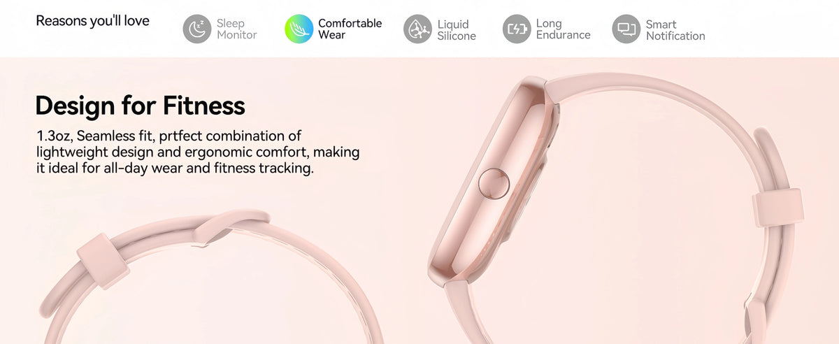 Smart Watches for Men Women  Sleep Tracking, 46mm 1.3oz Step Calorie Counter Fitness Watch Activity Trackers Pedometer forAndro