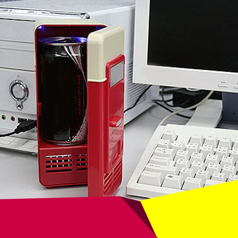 Hot Trend Vault MEXI Portable Mini Car Refrigerator with USB, compact travel cooler and warmer for on-the-go use.