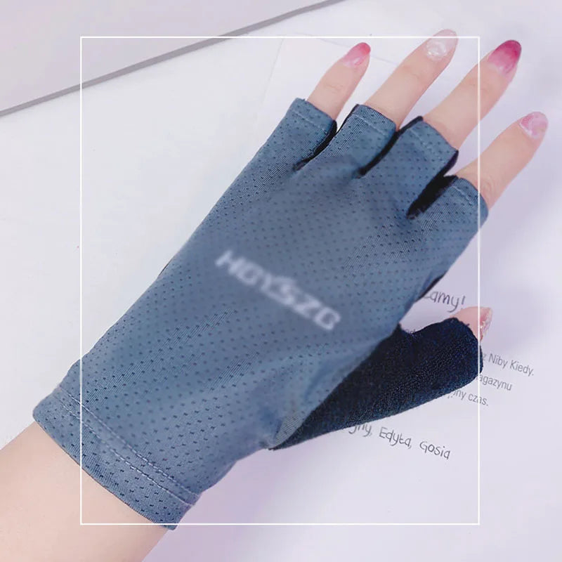 Professional Gym Fitness Breathable Anti-Slip Women Men Half Finger Summer Fishing Cycling Fingerless Gloves Female Bicycle Bike