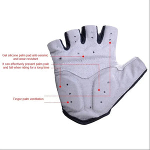 Half Finger Cycling Gloves Men Women Anti Slip Shock Breathable Summer Bicycle Gloves Fingerless Sports Gym Training Bike Gloves