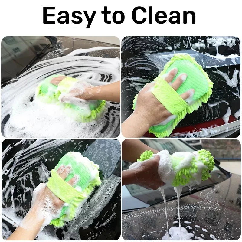 Hot Trend Vault microfiber car wash sponge for auto detailing, soft and durable for effective vehicle cleaning.
