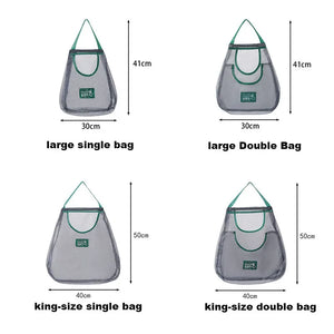 Hot Trend Vault reusable mesh storage bags for kitchen, hanging net bag for onions, garlic, and potatoes.