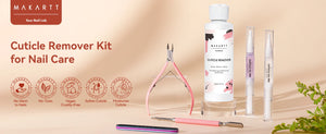 Makartt Cuticle Remover Kit, Nail Care with Cuticle Oil Pen, Trimmer, Nail File & 120ml Cuticle Remover Liquid, Manicure Set