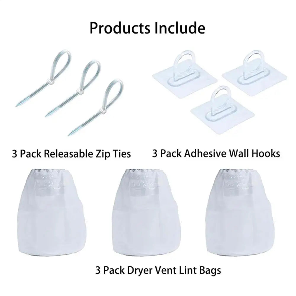 Lint Catcher For Dryer Dryer Vent Filter Reusable Fluff Cleaning Kit Dryer Vent Bucket Indoor Box For Ventless Dryer To Prevent