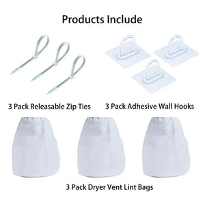 Reusable lint catcher for dryer filter by Hot Trend Vault, designed for ventless dryers to trap lint and fluff during drying.
