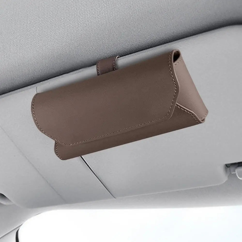 Car Sunglass Holder Glasses Clip Holder For Sun Visor With Magnetic Closure Automotive Eyeglasses Holder Vehicle Visor