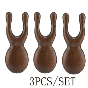 Hot Trend Vault Wooden Gua Sha facial tool made of sandalwood for face and neck, promoting blood circulation for home spa use.